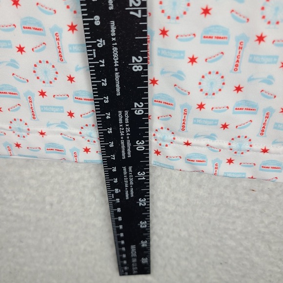 RHOBACK Polo Shirt Mens Large Blue Red Chicago Theme Performance Golf - Picture 4 of 9